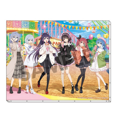 『デート・ア・ライブV』描き下ろしF6キャンバスアート 遊園地デート ver.